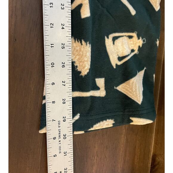 Croft & Barrow Pajama Bottoms Lounge Pants Pockets Mens Small Holiday Trees NEW - Picture 6 of 7